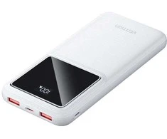 Vention Powerbank, ventiliacija, FHKW0, 10000 mAh, mikro USB, USB-C, 2xUSB-A, 22.5 W (balta)