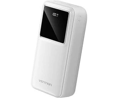 Powerbank Vention FHMW0 30000 mAh, 22,5 W (balta)