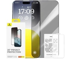 Privatumo apsauga grūdintas stiklas Baseus Diamond iPhone 15 Pro