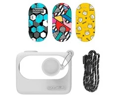 Apsauginis dėklas Sunnylife foApsauginis dėklas Sunnylife skirtas Insta360 GO 3 baltas su lipdukaisr Insta360 GO 3 juodas su lipdukais