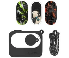 Apsauginis dėklas Sunnylife skirtas Insta360 GO 3 Juodas su lipdukais