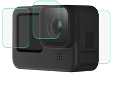 Puluz 9H Tempered Glass Screen Protector for GoPro HERO12/11/10 Juodas