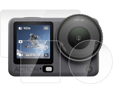 Puluz tempered glass set for DJI Osmo Action 6 (3 pcs).