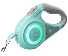 Rojeco Dog automatinis pavadėlis LED 5 m (žalias)