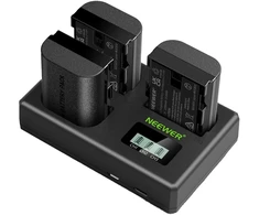 Set of 3 replacement batteries for Canon cameras: NEEWER LP-E6NH