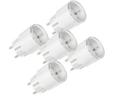 5 „Shelly Plug S MTR Gen3“ 12A išmaniųjų lizdų rinkinys (baltas)