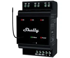 Shelly Qubino Wave Pro 3 3 kanalų DIN Z-wave magistralės relė