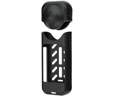 Silikoninis apsauginis dėklas + objektyvo dangtelis Sunnylife, skirtas Insta360 X4 (juodas)