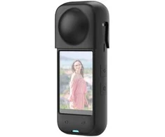 Silikoninis apsauginis dėklas PULUZ skirtas Insta360 X4 (juodas)
