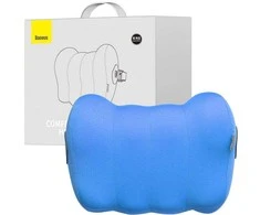 Šilkinė automobilio galvos atrama pagalvė Baseus ComfortRide serija (mėlyna)