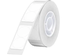Šiluminės etiketės Niimbot lipdukai T 14x28mm 220 vnt (baltas apvalus)