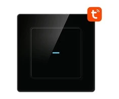 Išmanusis šviesos jungiklis WiFi Avatto N-TS10-B1 1 kryptis TUYA (juoda)
