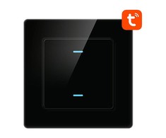 Išmanusis šviesos jungiklis WiFi Avatto N-TS10-B2 2 krypčių TUYA (juodas)