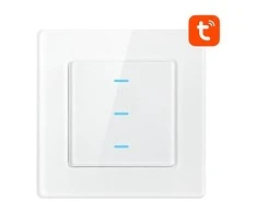 Išmanusis šviesos jungiklis WiFi Avatto N-TS10-W3 3 krypčių TUYA (balta)