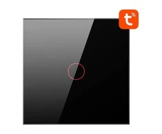 Išmanusis šviesos jungiklis WiFi Avatto TS02-EU-B1 1 Way TUYA (juoda)