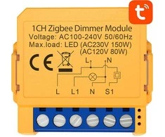 Išmanusis ZigBee nuleidimo jungiklis Avatto ZDMS16-1 TUYA