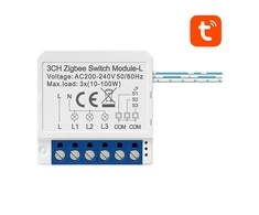 Išmanusis jungiklio modulis ZigBee Avatto LZWSM16-W3 Nėra neutralaus TUYA