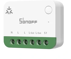 Išmanusis Jungiklis - SONOFF MINI-1GSP Wi‑Fi Matter Balta/Žalia