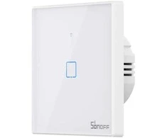 SONOFF T2EU1C-TX išmanus liečiamas wifi šviesos jungiklis 1 mygtuko