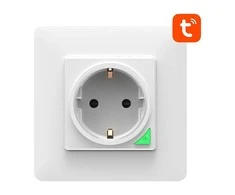 Sieninis šviestuvas Išmanusis WiFi sieninis lizdas Avatto N-WOT10-EU-W TUYA (balta)