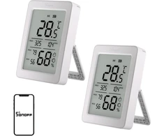 SONOFF ZigBee SNZB-02DR2 Temperature and Humidity Sensor, 2 vnt.