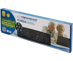 Klaviatūra USB Esperanza EK129 su dideliu šriftu