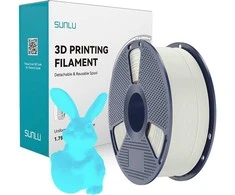 Sunlu PLA Glow-in-the-Dark Filament (Baltas and Mėlyna)