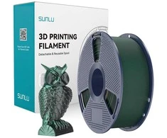 Sunlu PLA+ Silk Dual Color Filament (Juodas and Žalias)