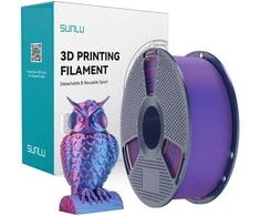 Sunlu PLA+ Silk Dual Color Filament (Raudona and Mėlyna)