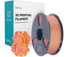 Sunlu PLA+ Silk Dual Color Filament (Rožinė and Gold)
