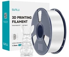 Sunlu PLA+ Silk Filament (Baltas)