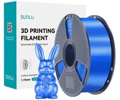 Sunlu PLA+ Silk Filament (mėlynas)