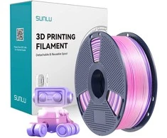 Sunlu PLA+ Silk Filament (Rainbow) 03