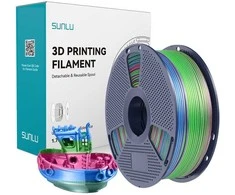 Sunlu PLA+ Silk Filament (Rainbow) 06