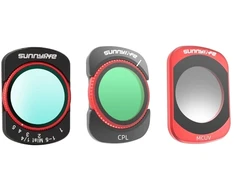 Sunnylife filtrų rinkinys, skirtas Osmo Pocket 4/Pocket 3: VND2-32, CPL, MCUV, Juodas Mist 1/4
