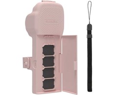 „Sunnylife“ apsauginis dėklas su dirželiu ir virvele, skirtas „Osmo Pocket 3“ (rožinis)