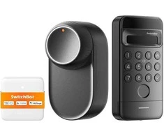 „SwitchBot Ultra 3-in-1“ išmanioji spyna su „Hub Mini Matter“ valdymo pultu ir „Vision“ klaviatūra
