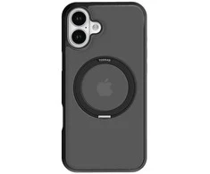 Torras Ostand Pro dėklas, skirtas iPhone 16 (juodas)