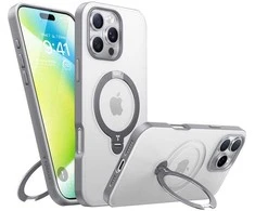 Dėklas Case Torras Ostand Spin Series do iPhone 16 Pro (Titano pilka)