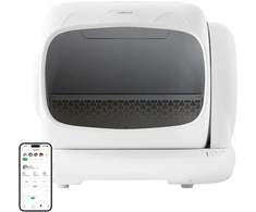 Kačių Tualetas - UBPet C41 Išmanioji Savivaldybė Šlapimo Dėžė, Mobilioji Programėlė, 99.99% Klumpanti, Didelis Interjeras, Balta