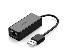 Tinklo adapteris UGREEN CR110 USB į RJ45 (juodas)