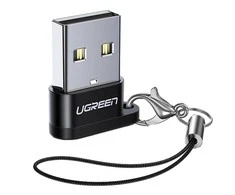 UGREEN US280 USB-C - USB-A 2.0 USB adapteris, juodos spalvos