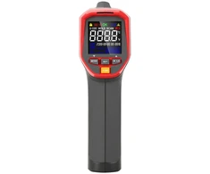 Matuoklis - Uni-T UT303D+ Infraraudonųjų Spindulių Termometras - -32°C Iki 1300°C, ±1.5°C Tikslumas, Dviguba Lazerinė, Juoda