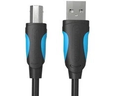 Vention USB 2.0 A kištukinis USB-B kištukinis spausdintuvo kabelis Ventiliacija VAS-A16-B1000 10m Juodas PVC