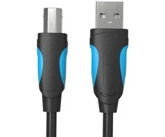 USB 2.0 A į USB-B spausdintuvo kabelis Vention VAS-A16-B100 1m - Juodas