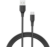Vention USB 2.0 A į USB-C 3A laidas 0.25 m Ventiliacija CTHBC juoda