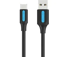 USB 2.0 A į USB-C 3A laidas 1.5 m Vention COKBG juodas