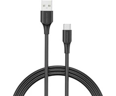 Vention USB 2.0 A į USB-C 3A kabelio ventiliacijos anga CTHBF 1 m juoda