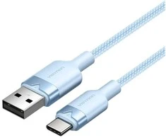 USB 2.0 A–USB-C 3A kabelis Vention CTNLF 1M (mėlynas)