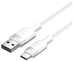 USB 2.0 A į USB-C 3A laidas Vention CTNWF 1M (baltas)